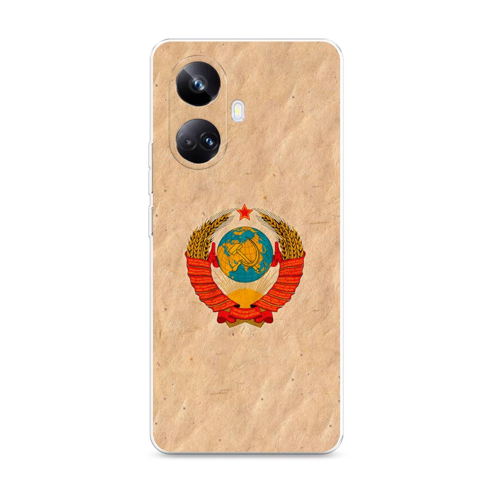 

Чехол Awog на Realme 10 Pro+ "Союз пролетариев", Бежевый;красный, 2512350-10