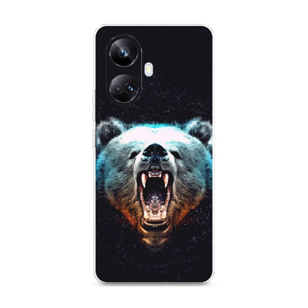 

Чехол Awog на Realme 10 Pro+ "Медведь", Коричневый;голубой;черный, 2512350-2