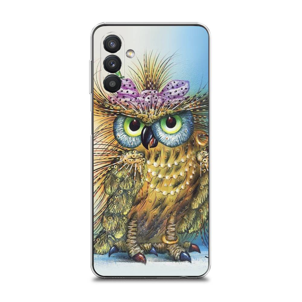 

Чехол на Samsung Galaxy A13 5G "Модная сова", Коричневый;голубой, 2104150-1