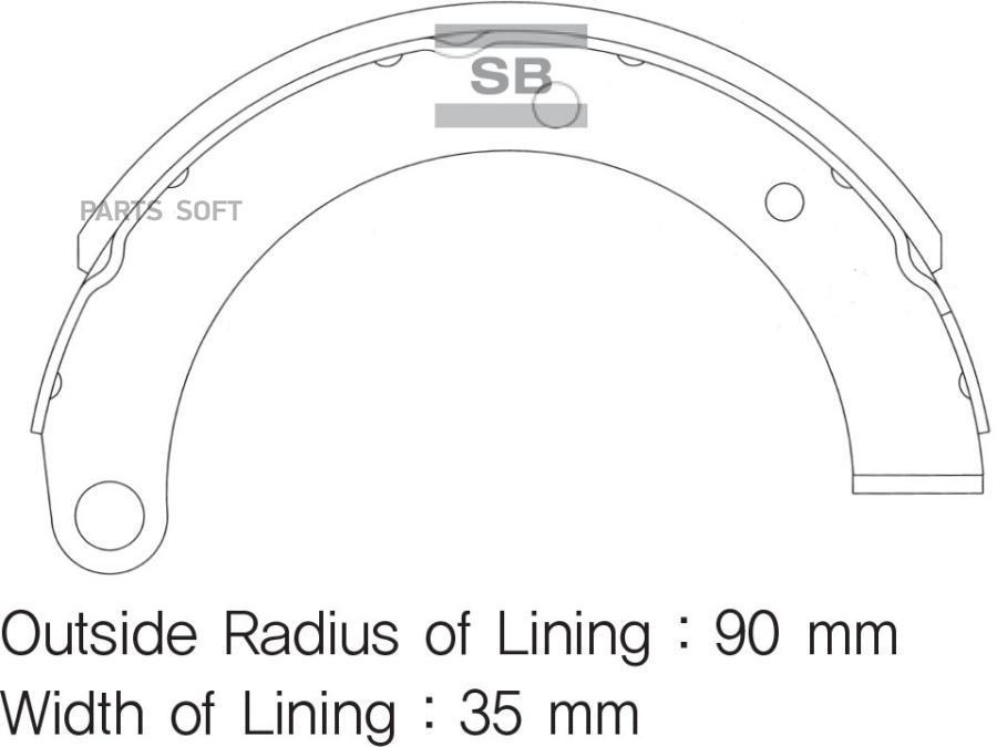 

Колодка Стояночного Тормоза Sangsin brake SA121