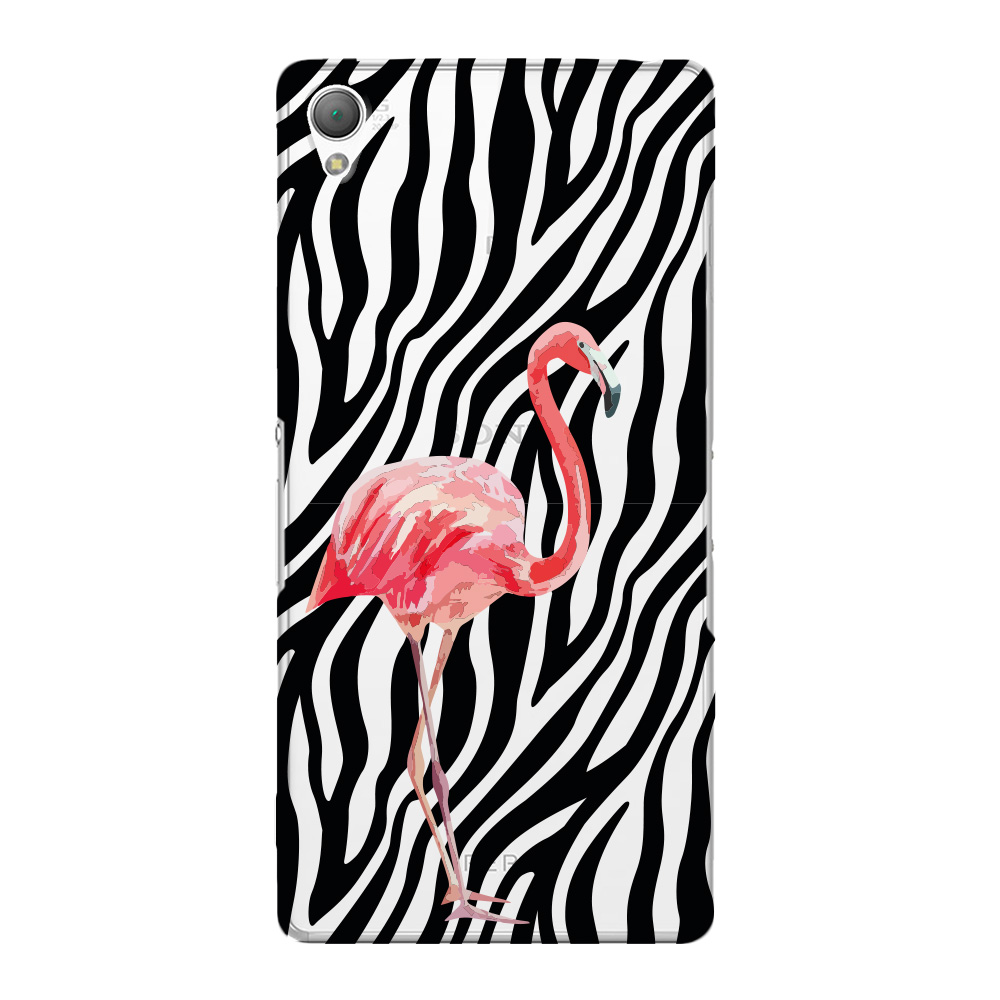 

Чехол Deppa Art Case Jungle фламинго для Sony Xperia Z3 + защитная пленка, Разноцветный, Art Case