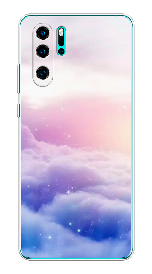 

Чехол на Huawei P30 Pro "Небеса", Голубой;белый;розовый, 67650-2