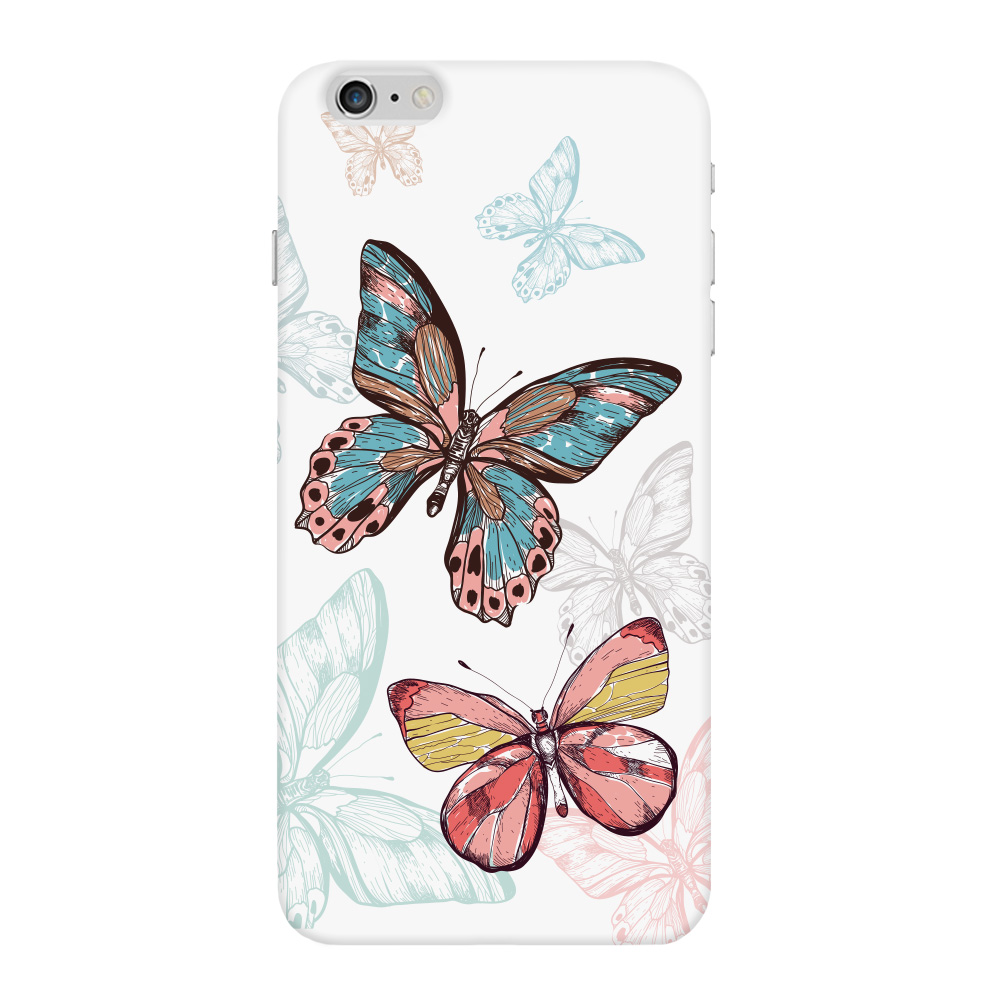 

Чехол Deppa Art Case Pastel бабочки для Apple iPhone 6 Plus + защитная пленка, Разноцветный, Art Case