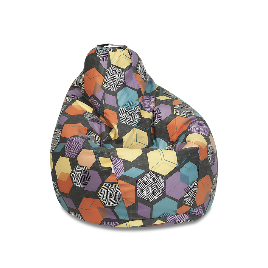 Кресло-мешок Delicatex Лима, размер XXL, многоцветный