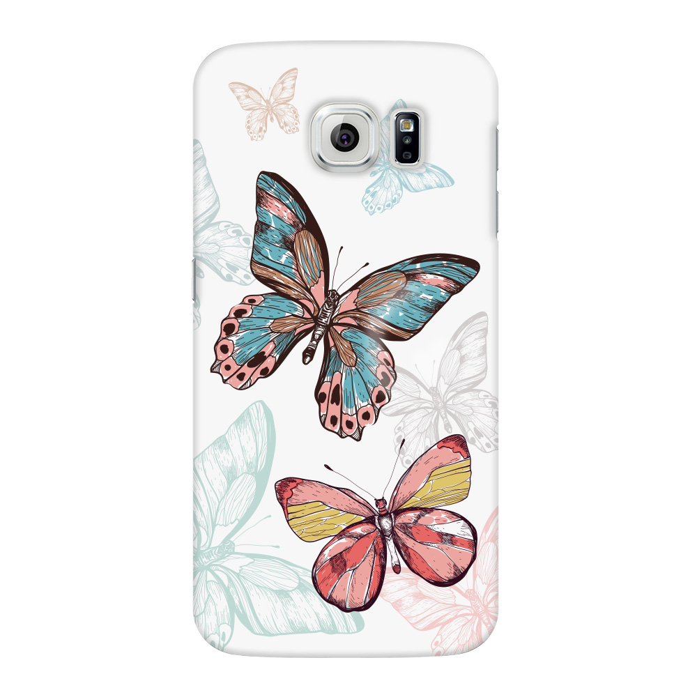 

Чехол Deppa Art Case Pastel бабочки для Samsung Galaxy S6 + защитная пленка, Разноцветный, Art Case