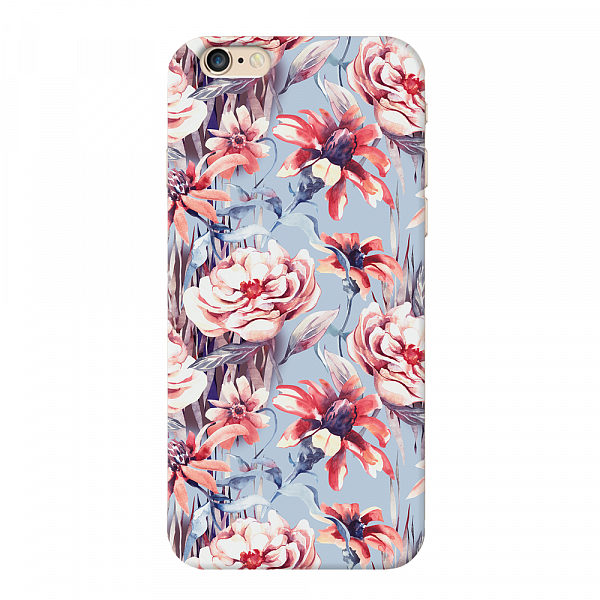 

Чехол Deppa Art Case Flowers Голубые цветы для Apple iPhone 6/6S, Разноцветный, Art Case