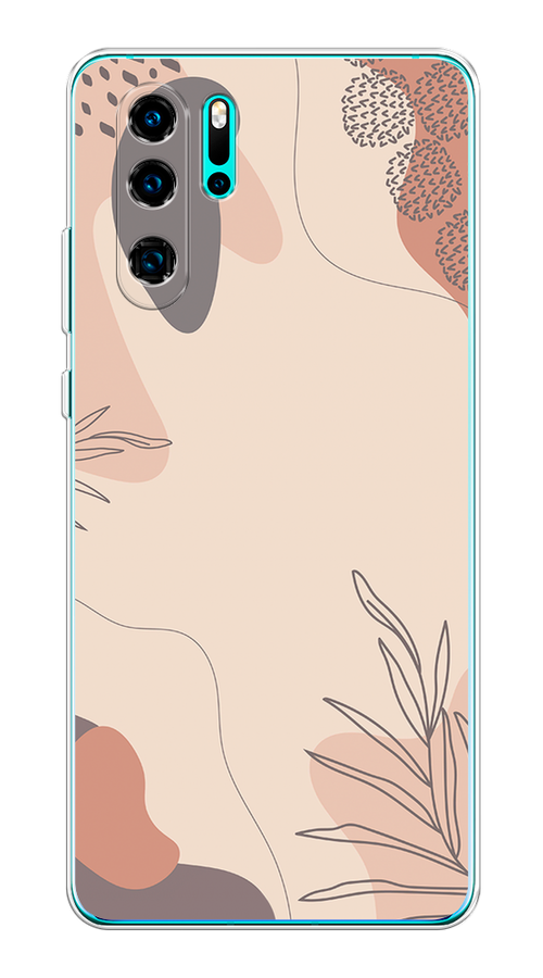

Чехол на Huawei P30 Pro "Нюдовые тона", Коричневый;серый, 67650-4