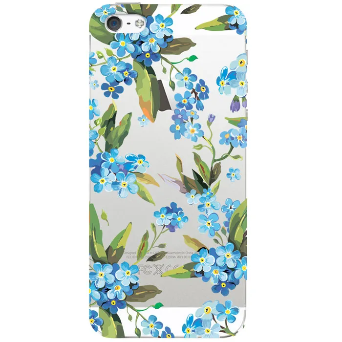 

Чехол Deppa Art Case Flowers незабудки для Apple iPhone 5/5S + защитная пленка, Art Case