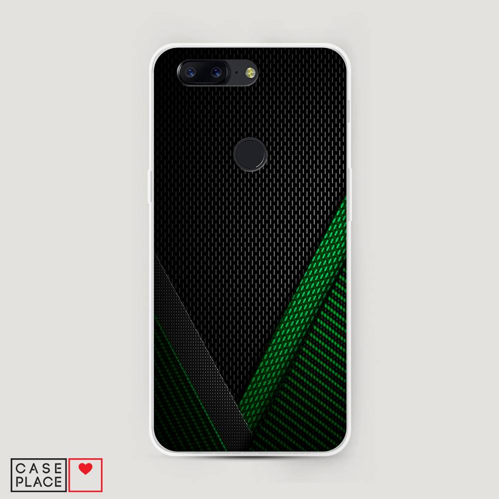 

Чехол Awog на OnePlus 5T / ВанПлас 5T "Зеленый карбон", Черный;зеленый, 150350-3