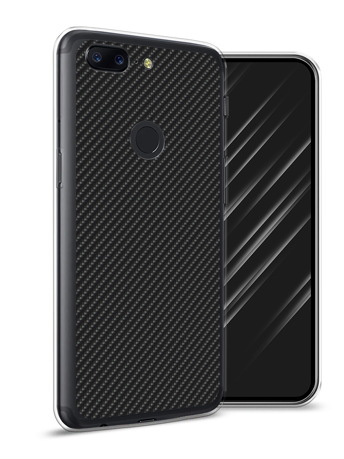 

Чехол Awog на OnePlus 5T / ВанПлас 5T "Черный карбон", 150350-3