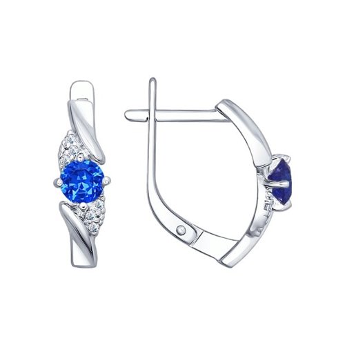

Серьги из серебра с фианитом SOKOLOV 94022385, 94022385