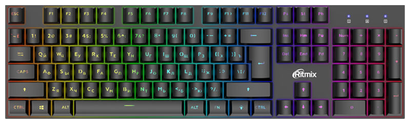 

Ritmix с подсветкой RKB-610BL, с подсветкой RKB-610BL