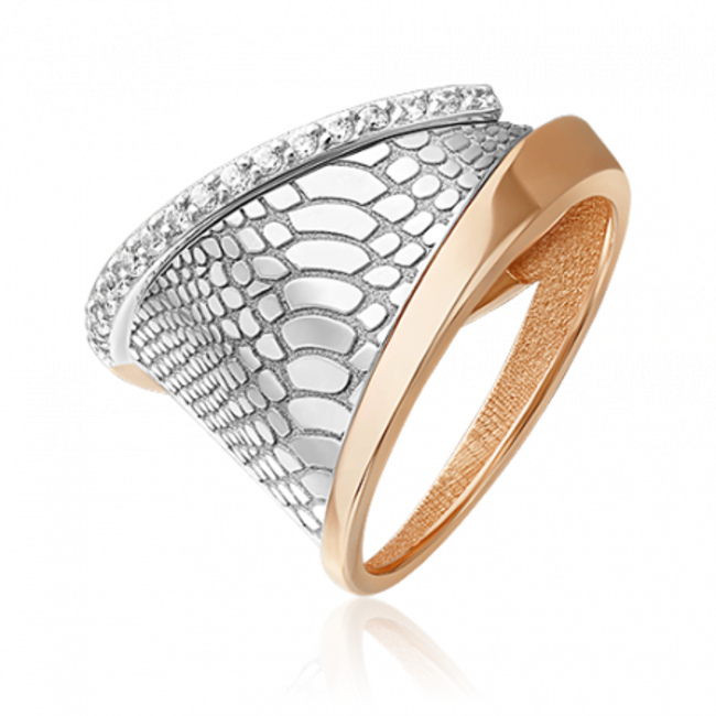 

Кольцо из золота р. 18,5 PLATINA jewelry 01-5714-00-401-1111, фианит, 01-5714-00-401-1111