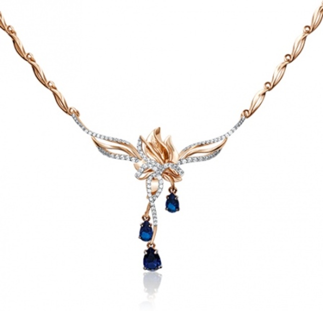

Колье из комбинированного золота 40 см PLATINA jewelry 07-0207-00-105-1111-30, бриллиант, 07-0207-00-105-1111-30