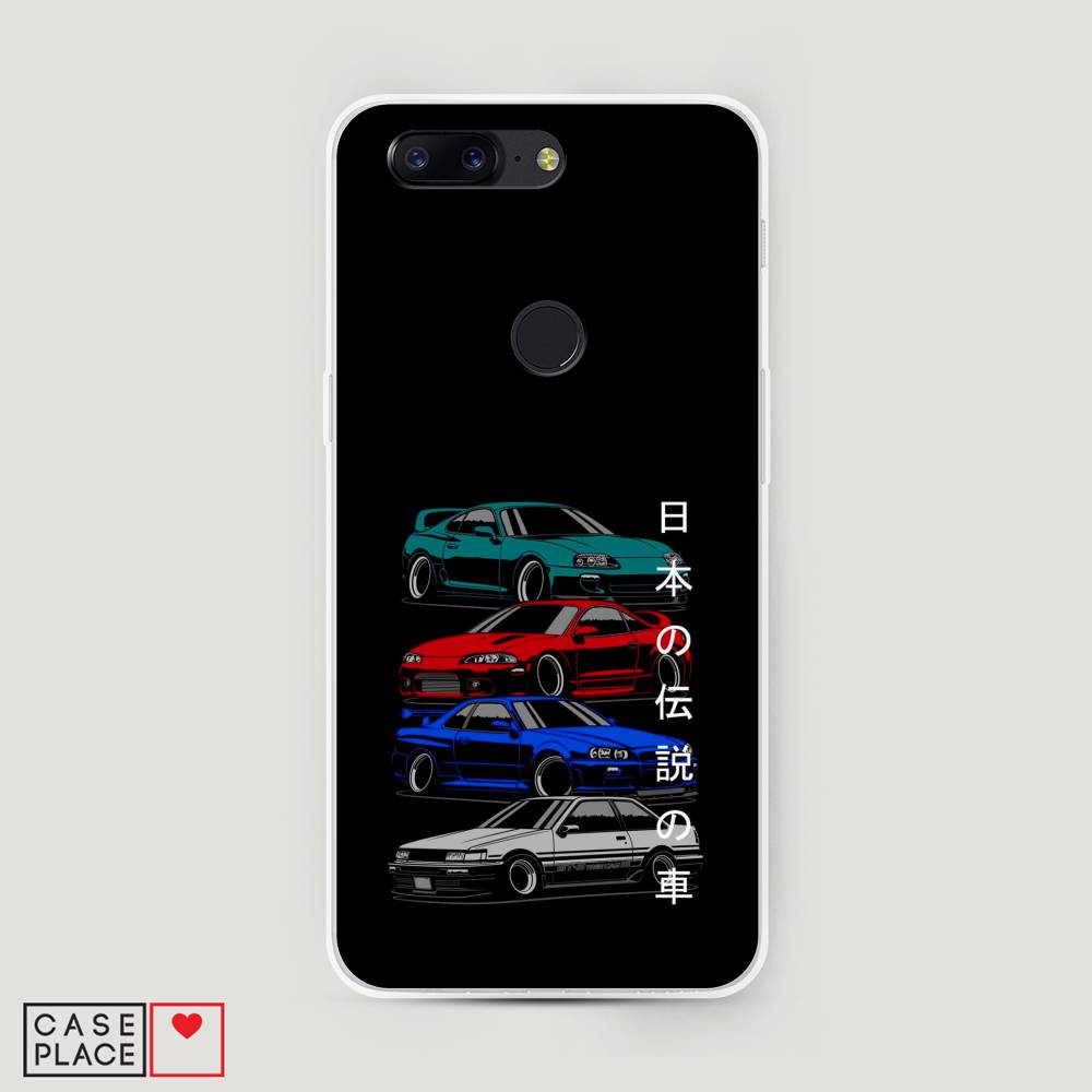 

Чехол Awog на OnePlus 5T / ВанПлас 5T "JDM Legend cars", Зеленый;красный;синий, 150350-5