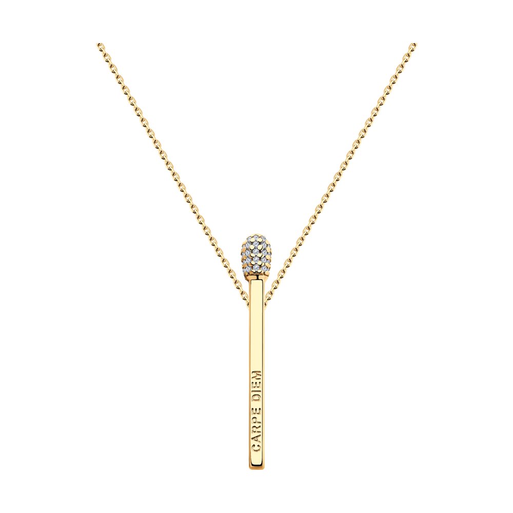 

Колье из серебра с фианитом 45 см SOKOLOV 93070071, 93070071