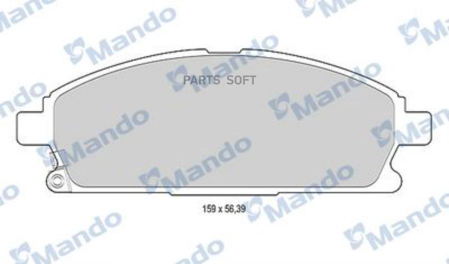

Тормозные колодки Mando передние дисковые MBF015739