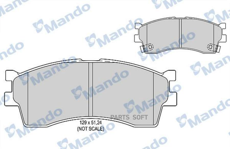 

Тормозные колодки Mando передние дисковые MBF015317