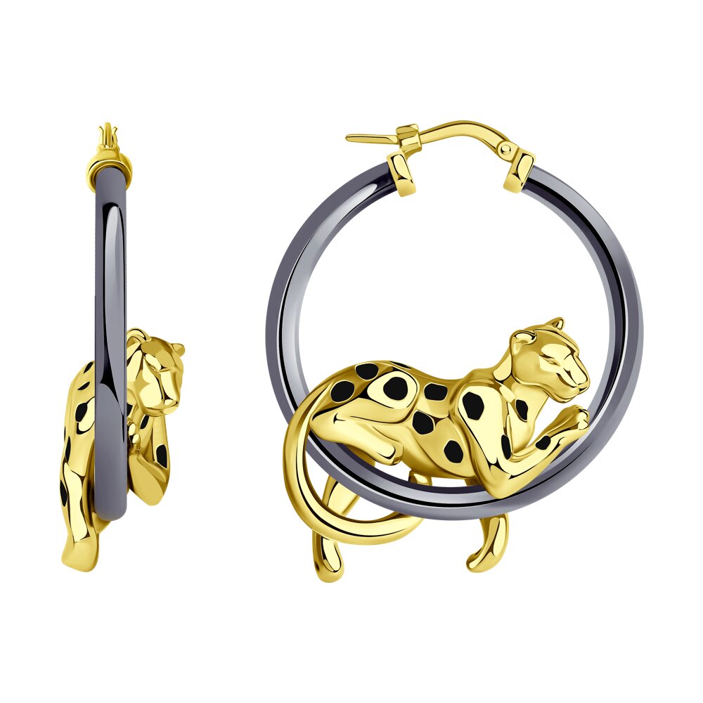 

Серьги из серебра с эмалью SOKOLOV 93022242, 93022242