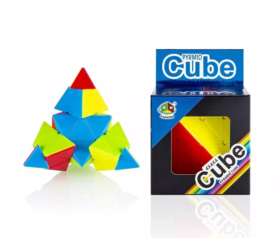 Cube.Головоломка Треугольная пирамида Pyramid cube 10,5х10,5 см в коробке WZ-13122