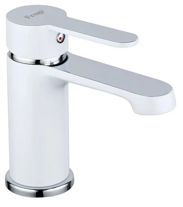 

Смеситель для раковины (умывальника) FRAP H41 хром/белый [f1041]