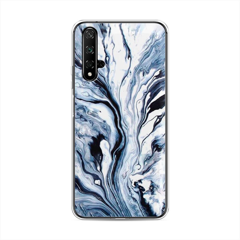 фото Чехол awog "голубой минерал мрамор" для honor 20