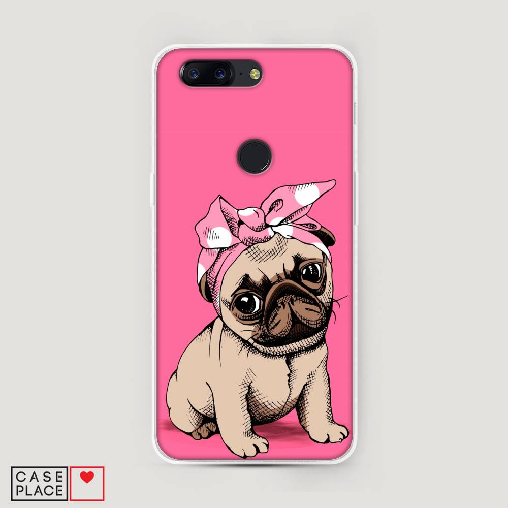 фото Чехол awog "dog pin-up" для oneplus 5t