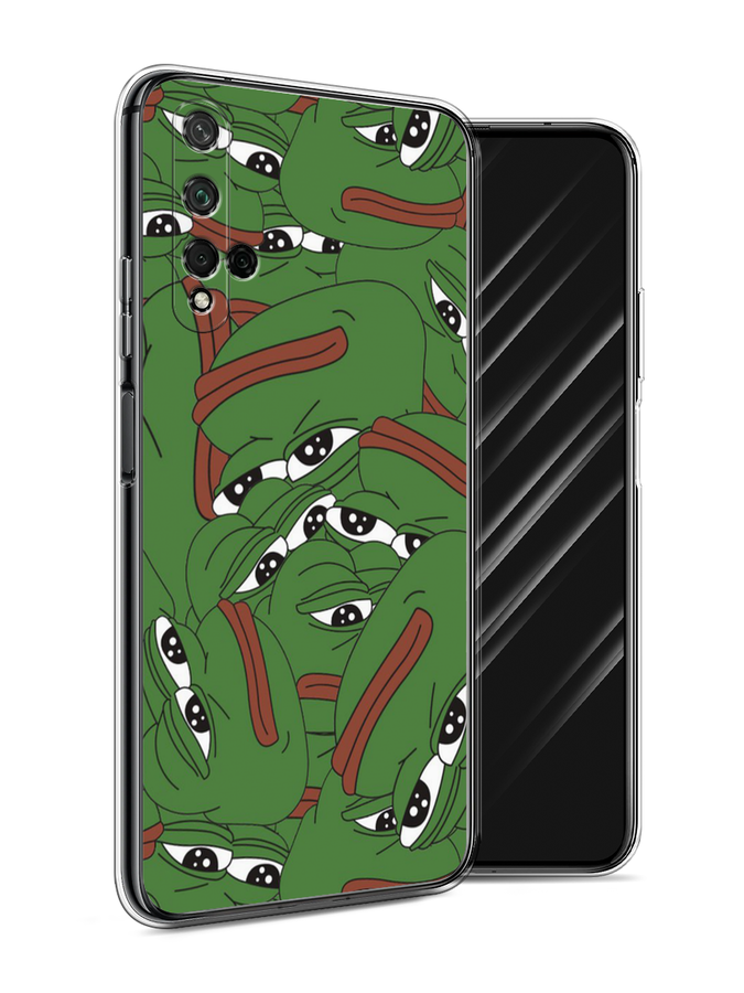 

Чехол Awog на Honor 20 "Печальный frog", Зеленый;белый, 69550-9