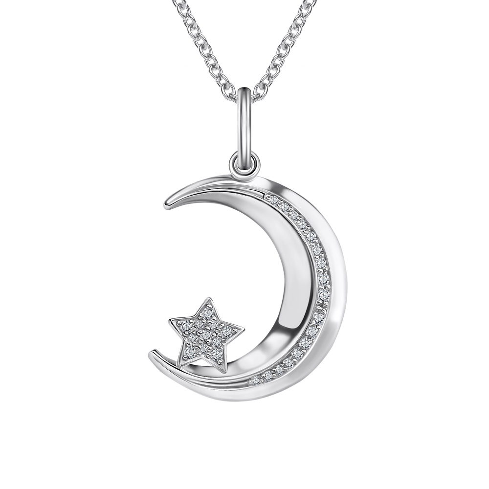 

Подвеска из серебра 585Gold 903003169, фианит, 903003169
