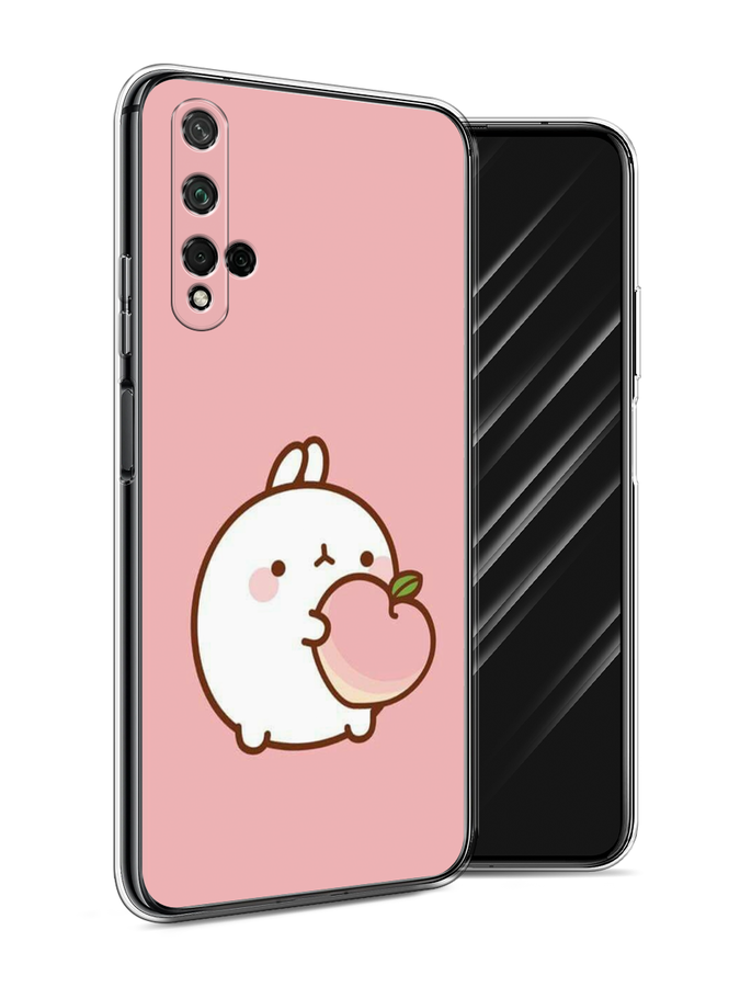 фото Чехол awog "кролик с персиком" для honor 20