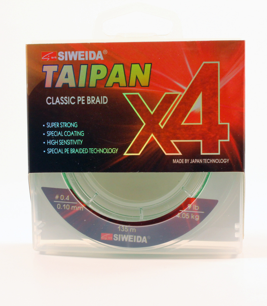 

Siweida Шнур плетеный SIWEIDA TAIPAN CLASSIC PE BRAIDX4 (0066520 (135 м 0,14мм) )