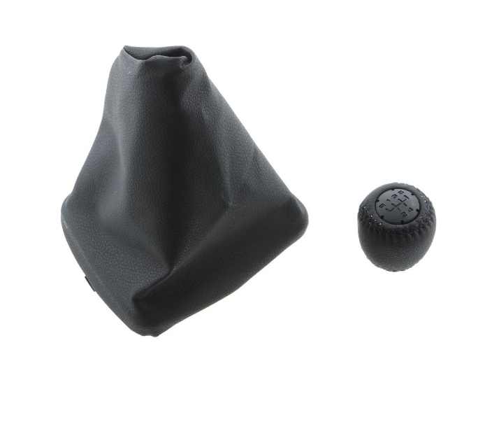 Ручка КПП с чехлом для Ваз Лада Калина 1117, 1118, 1119 кожа, черная