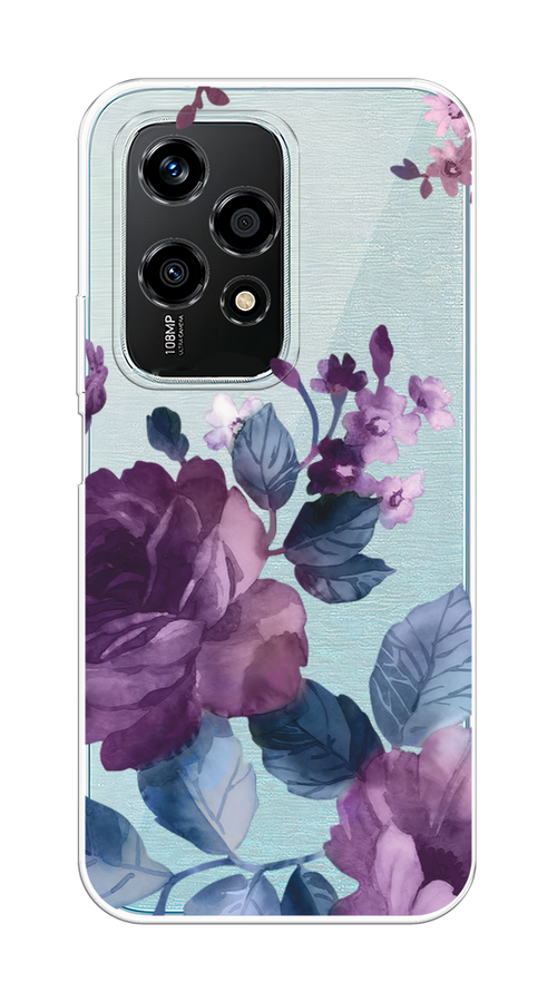 

Чехол на Honor 200 Lite "Purple Blossoms", Синий;фиолетовый, 6124650-1