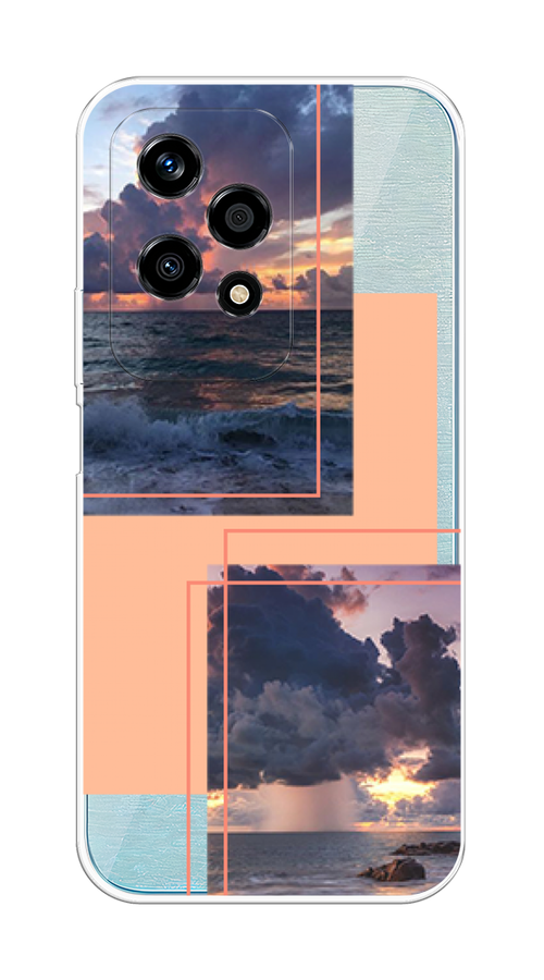 

Чехол на Honor 200 Lite "Sky collage", Розовый;прозрачный;синий, 6124650-1