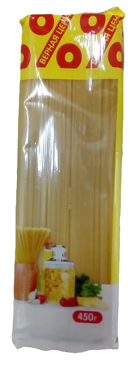 

Макаронные изделия Верная цена Спагетти 450 г