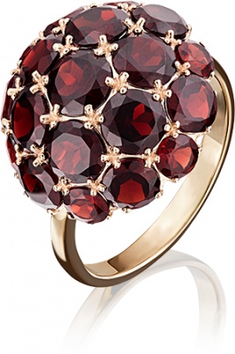 

Кольцо из золота р. , PLATINA jewelry 01-4377-00-204-1110-46, гранат, 01-4377-00-204-1110-46