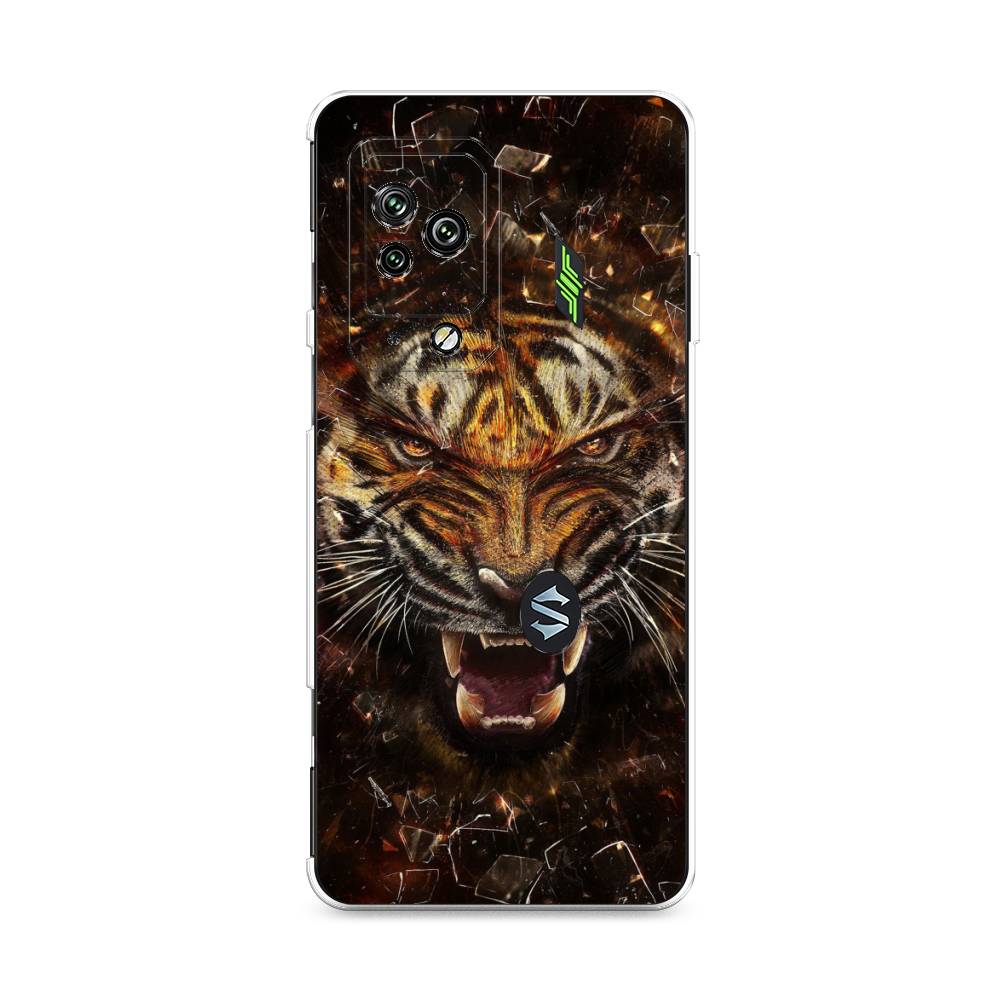 

Чехол на Xiaomi Black Shark 5 Pro "Тигр осколки", Оранжевый;серый;черный, 314150-1
