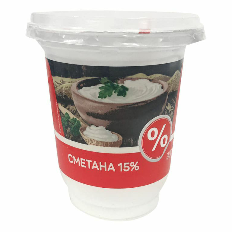 Сметана Верная цена 15% 300 г