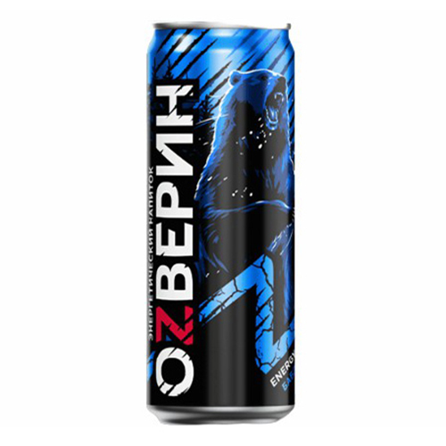 Энергетический напиток Оzверин bubble gum газированный безалкогольный 0,45 л