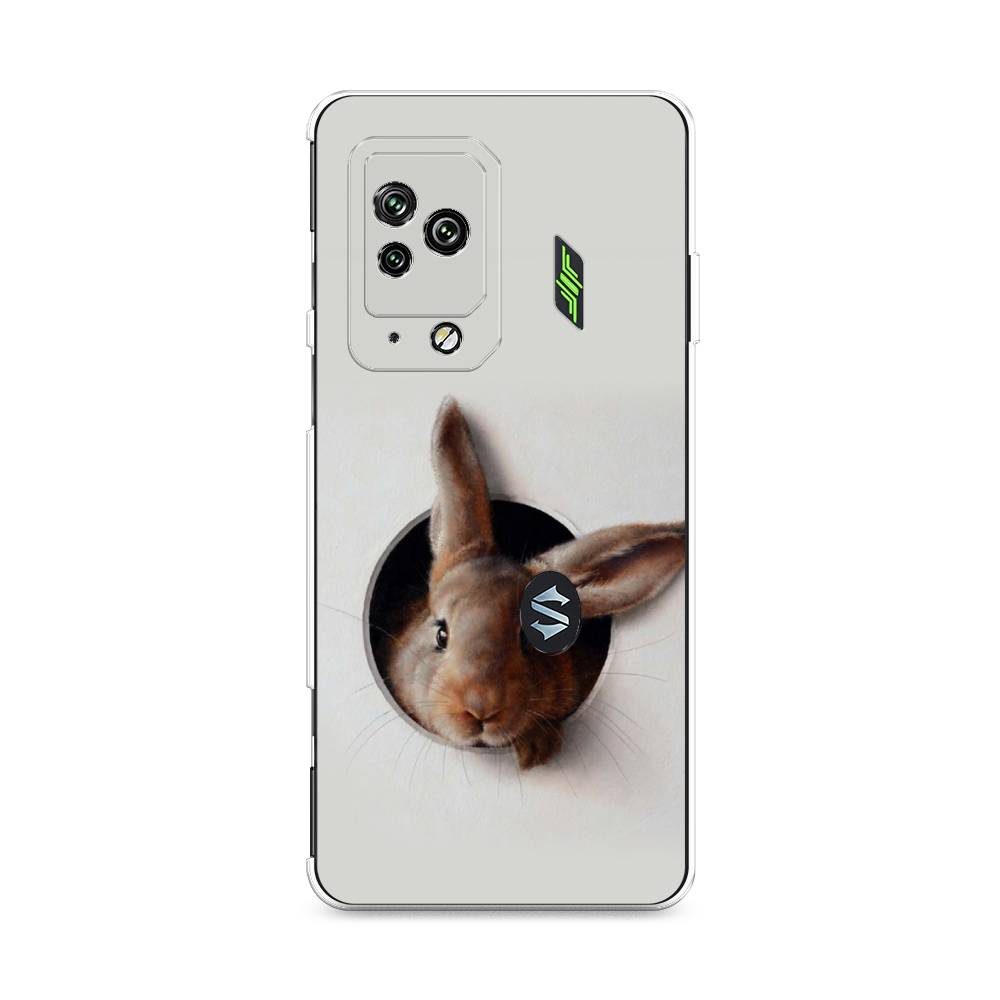 

Чехол на Xiaomi Black Shark 5 Pro "Любопытный кролик", Серый;коричневый, 314150-1