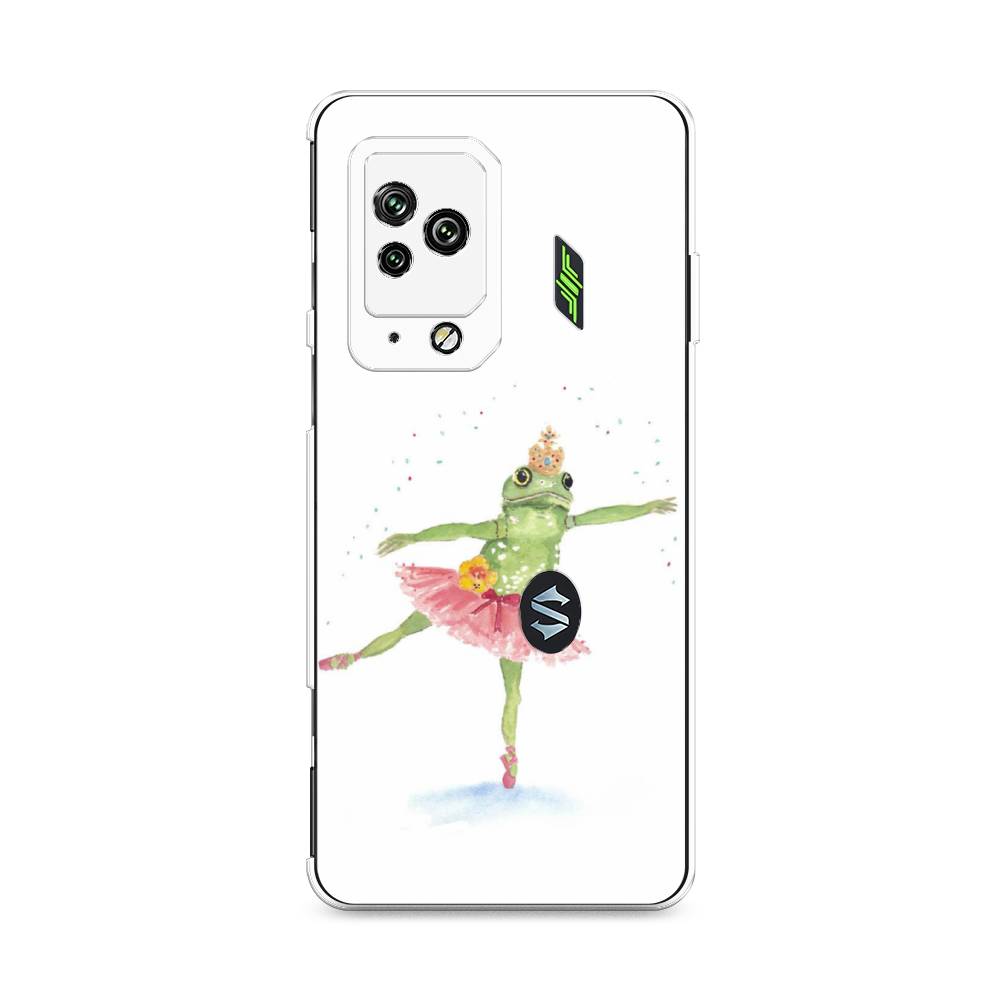 

Чехол на Xiaomi Black Shark 5 Pro "Лягушка-балерина", Зеленый, 314150-4
