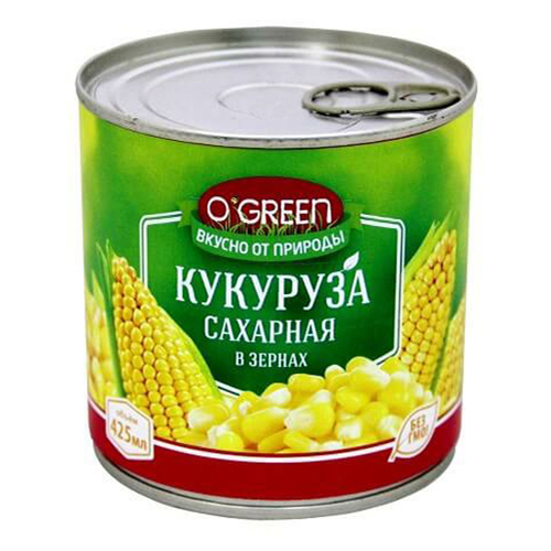 Кукуруза O'Green десертная сладкая 340 г