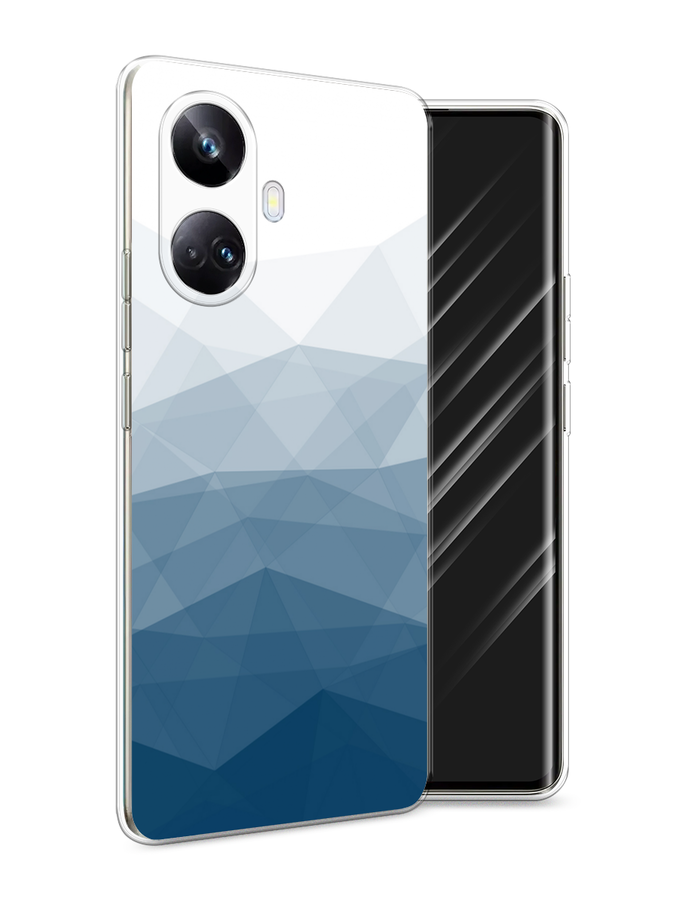 

Чехол Awog на Realme 10 Pro+ "Абстракция небо", Синий;голубой;белый, 2512350-3