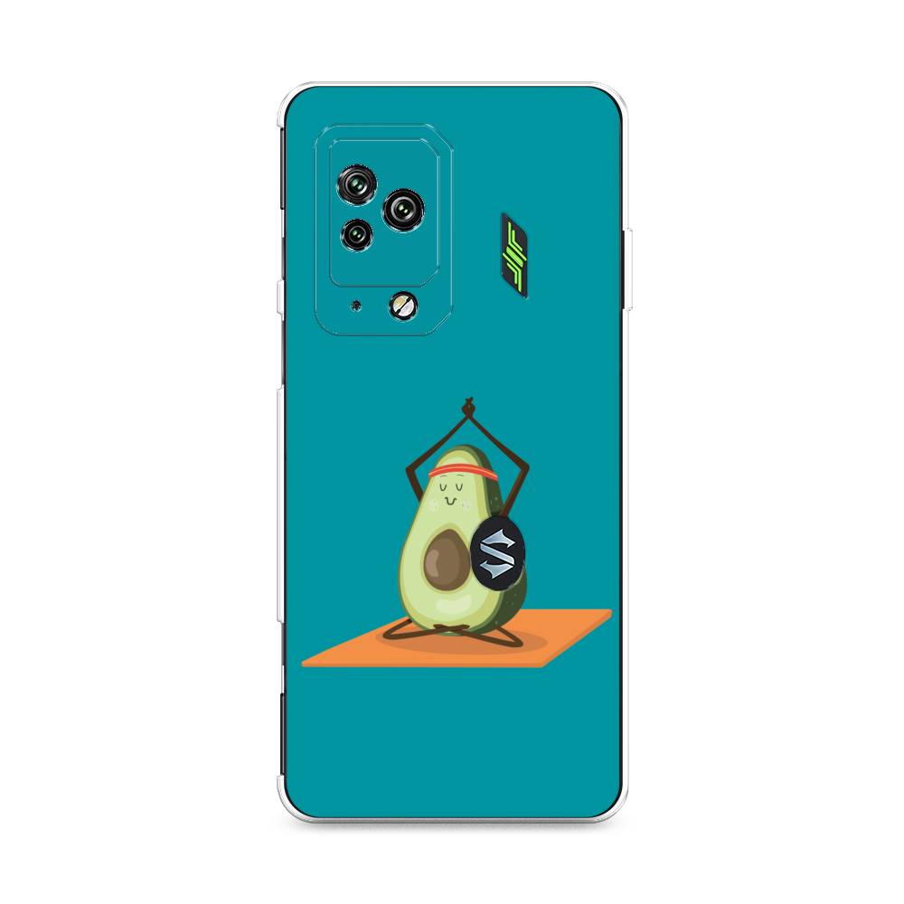 

Чехол на Xiaomi Black Shark 5 Pro "Расслабься с авокадо", Голубой, 314150-6