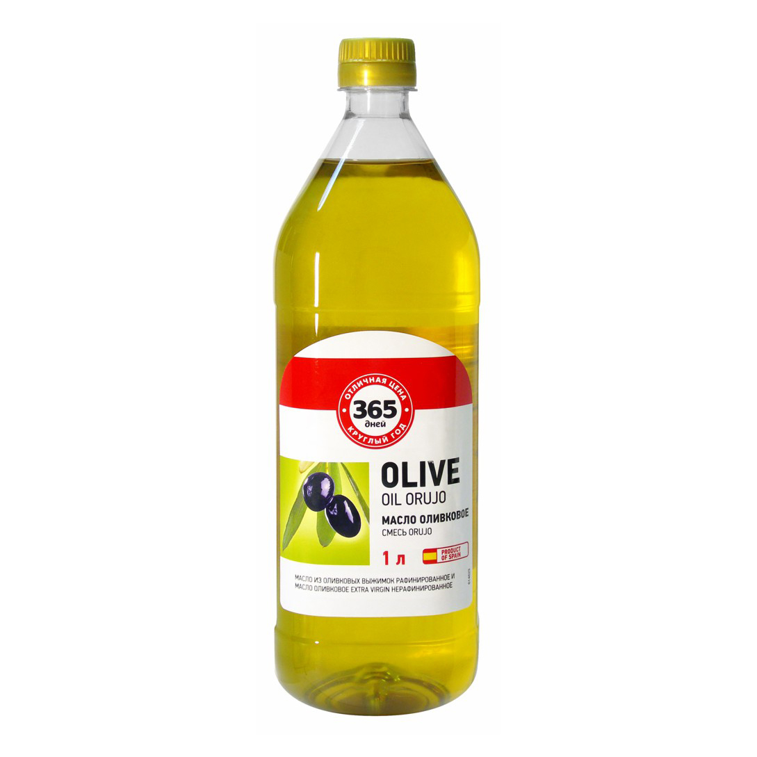Оливковое масло 365 дней Orujo смесь рафинированного и нерафинированного 1 л