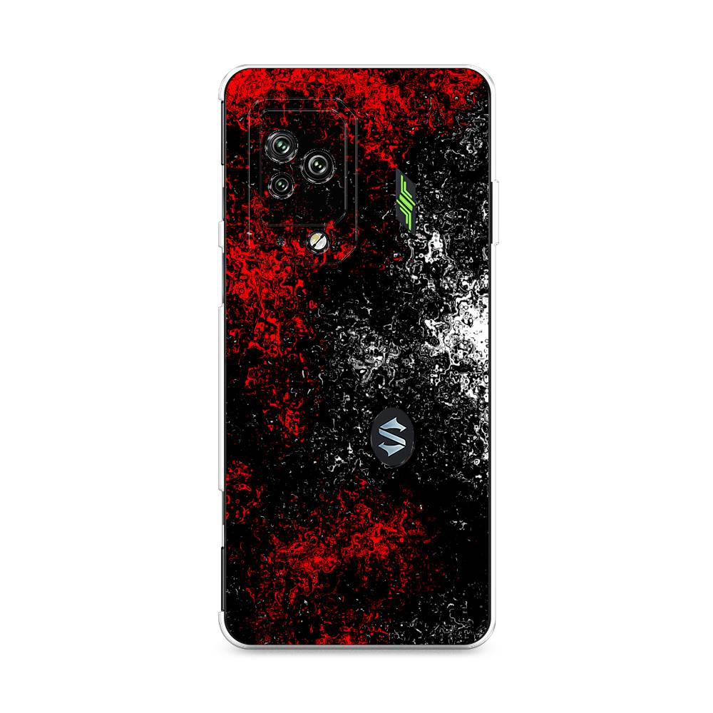 

Чехол на Xiaomi Black Shark 5 Pro "Монотипия", Красный;черный;белый, 314150-3