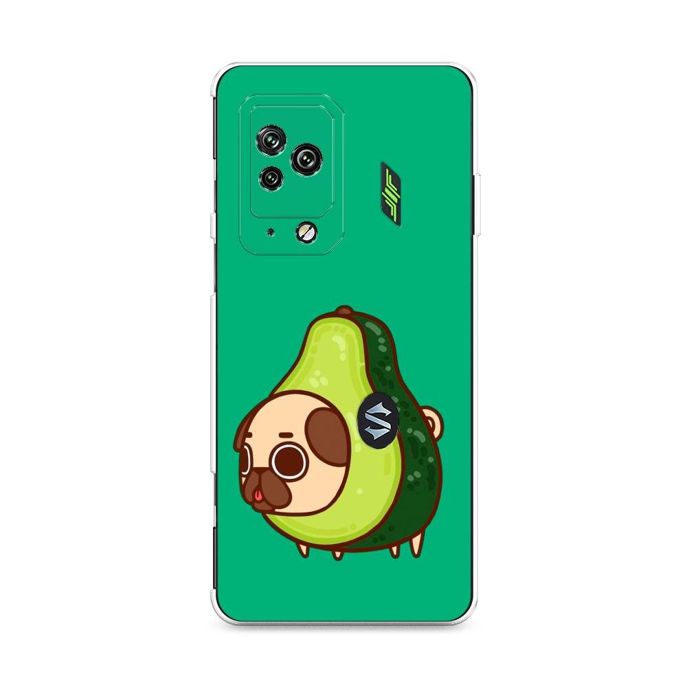 

Чехол на Xiaomi Black Shark 5 Pro "Мопс авокадик", Зеленый, 314150-1