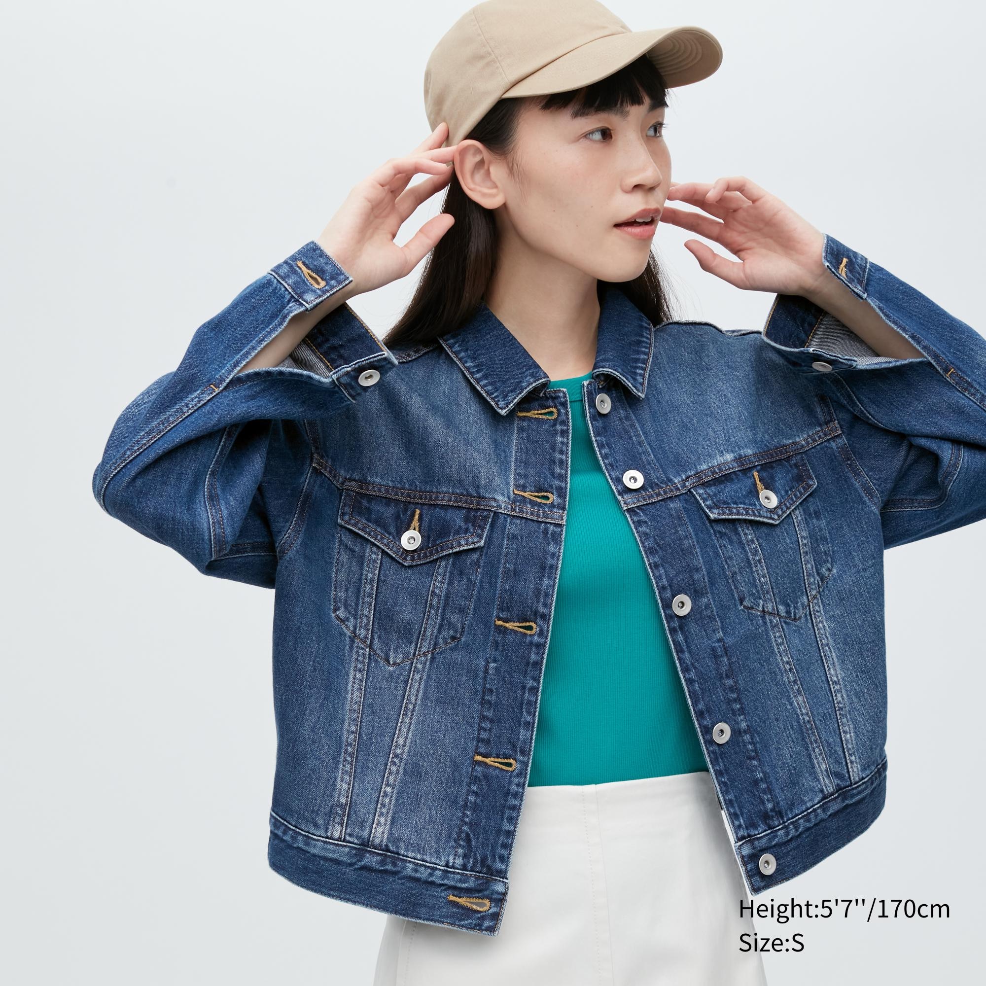 

Джинсовая куртка женская UNIQLO 456090COL65 синяя 2XS (доставка из-за рубежа), Синий, 456090COL65