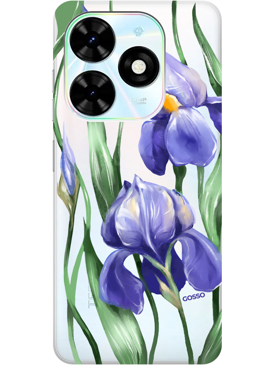 

Силиконовый чехол на Infinix Hot 40i с рисунком "Amazing Irises" прозрачный, Прозрачный;белый;синий, 20011892