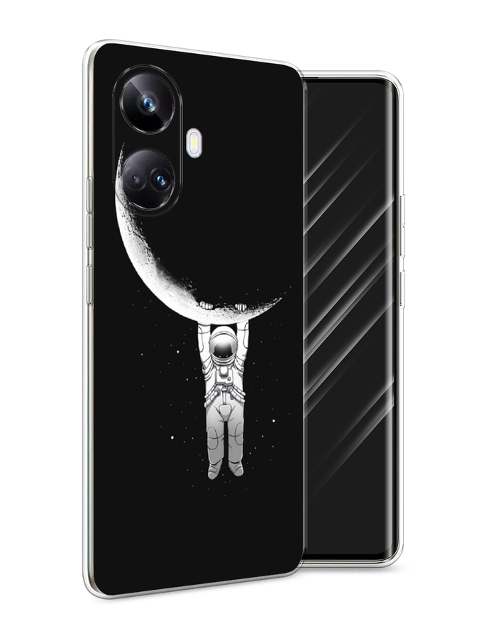 

Чехол Awog на Realme 10 Pro+ "Космонавт", Белый;черный, 2512350-4